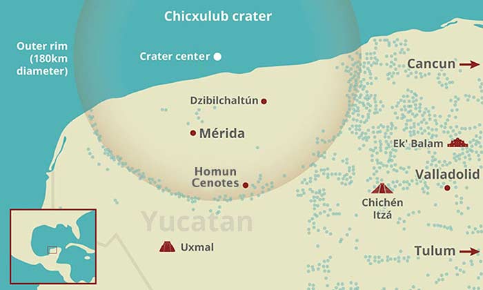 Chicxhulub Crater and Yucatan