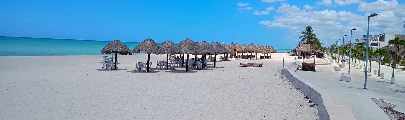 Things to do in Progreso include relaxing on the sandy beach