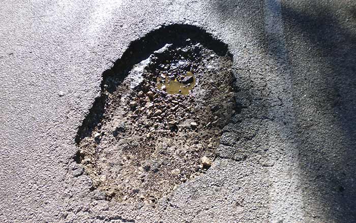 Driving in Mexico - beware of potholes