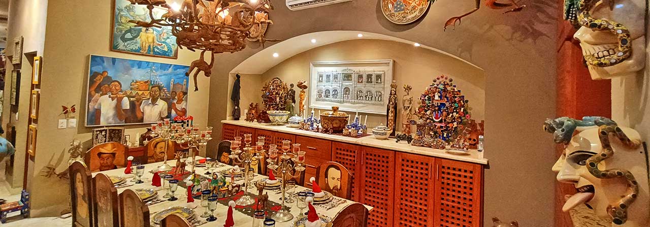 Casa de Los Venados in Valladolid showing the Dining Room