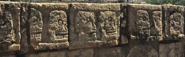 When visiting Chichen Itza don't miss the Skull Platform (Tzompantli)