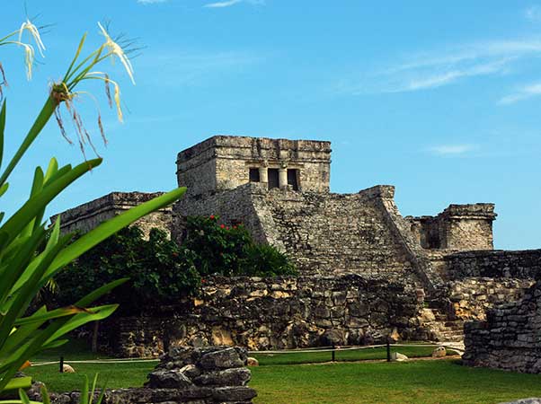 Tulum ruins - one of the best Yucatan ruins and by the Caribbean Sea