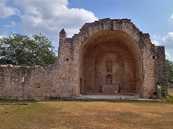 Chapel at Dzibilchaltun Mayan ruins