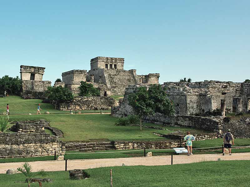 El Castillo at Tulum Mayan Ruins Yucatan Peninsula