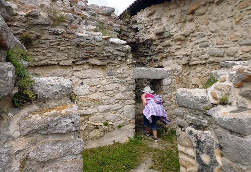 Exploring the Acropolis while visiting Acanceh Mayan Ruins