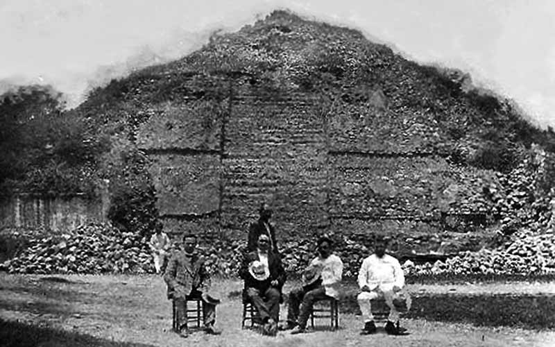 Pyramid at Acanceh in the 1920s