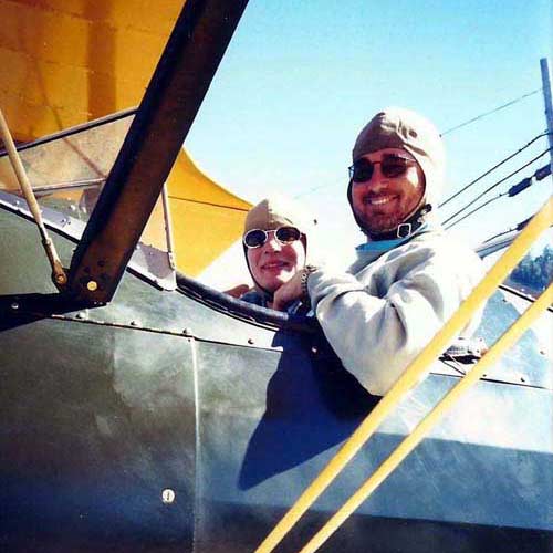 Wonky Compass Flying in a Stearman biplane above San Francisco!